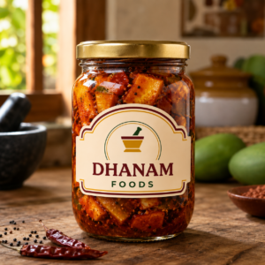 Traditional homemade mango pickle