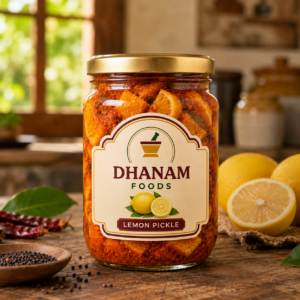 Authentic homemade lemon pickle