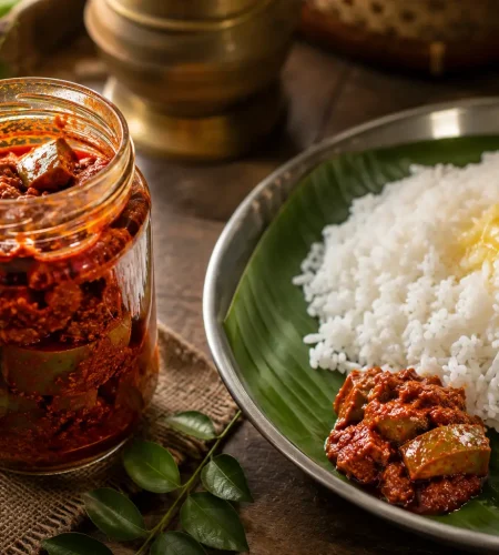 Assorted homemade South Indian pickles