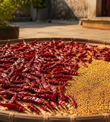 Fresh ingredients used in Dhanam Foods